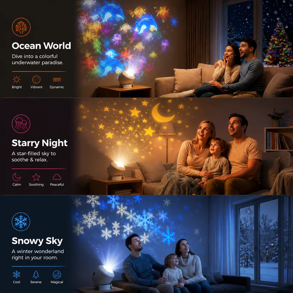 🔥60%OFF - AquaWorld™ Ocean Night Light Projector