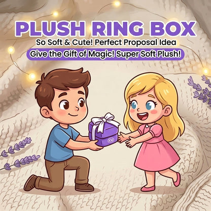 Plush Ring Box Set(with a red actual ring inside)