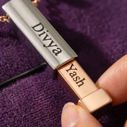 Personalised Hidden Name Pendent